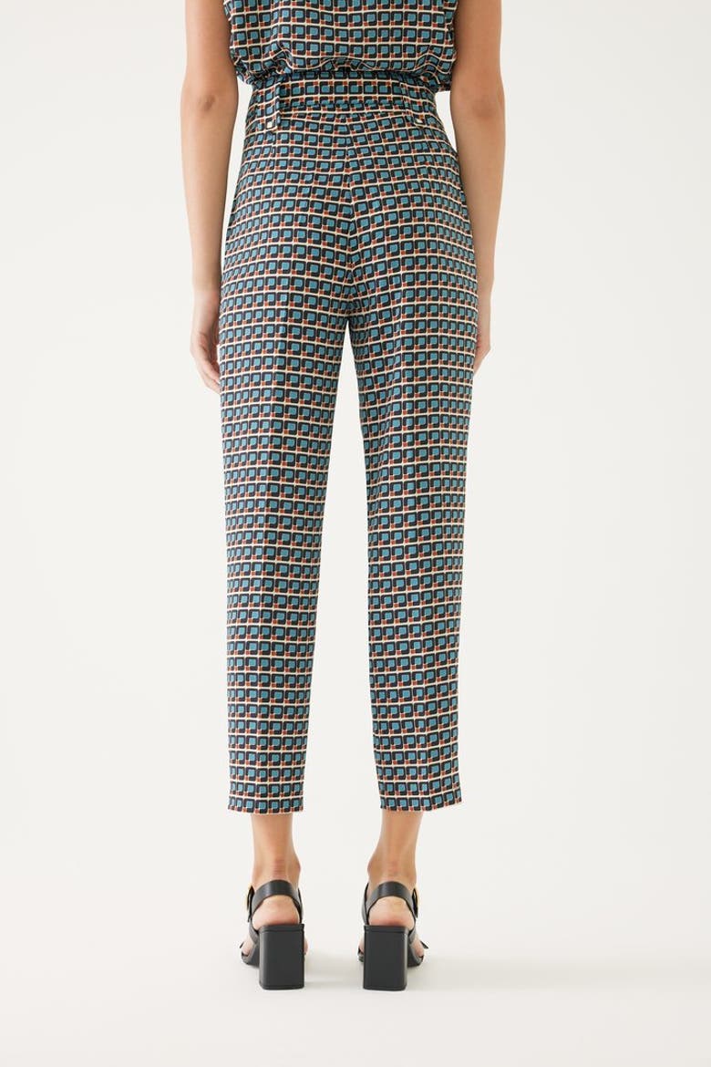 Mixed Print Ankle Length Pants, Alternate, color, MULTICOLOR