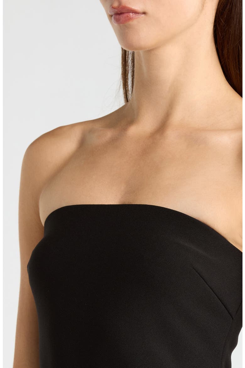 Lizet Strapless Maxi Dress, Alternate, color, BLACK