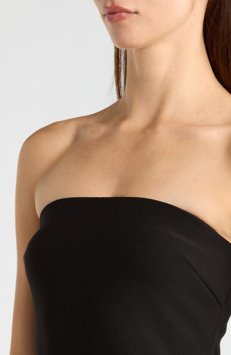 ASTR the Label Lizet Strapless Maxi Dress, Alternate, color, Black