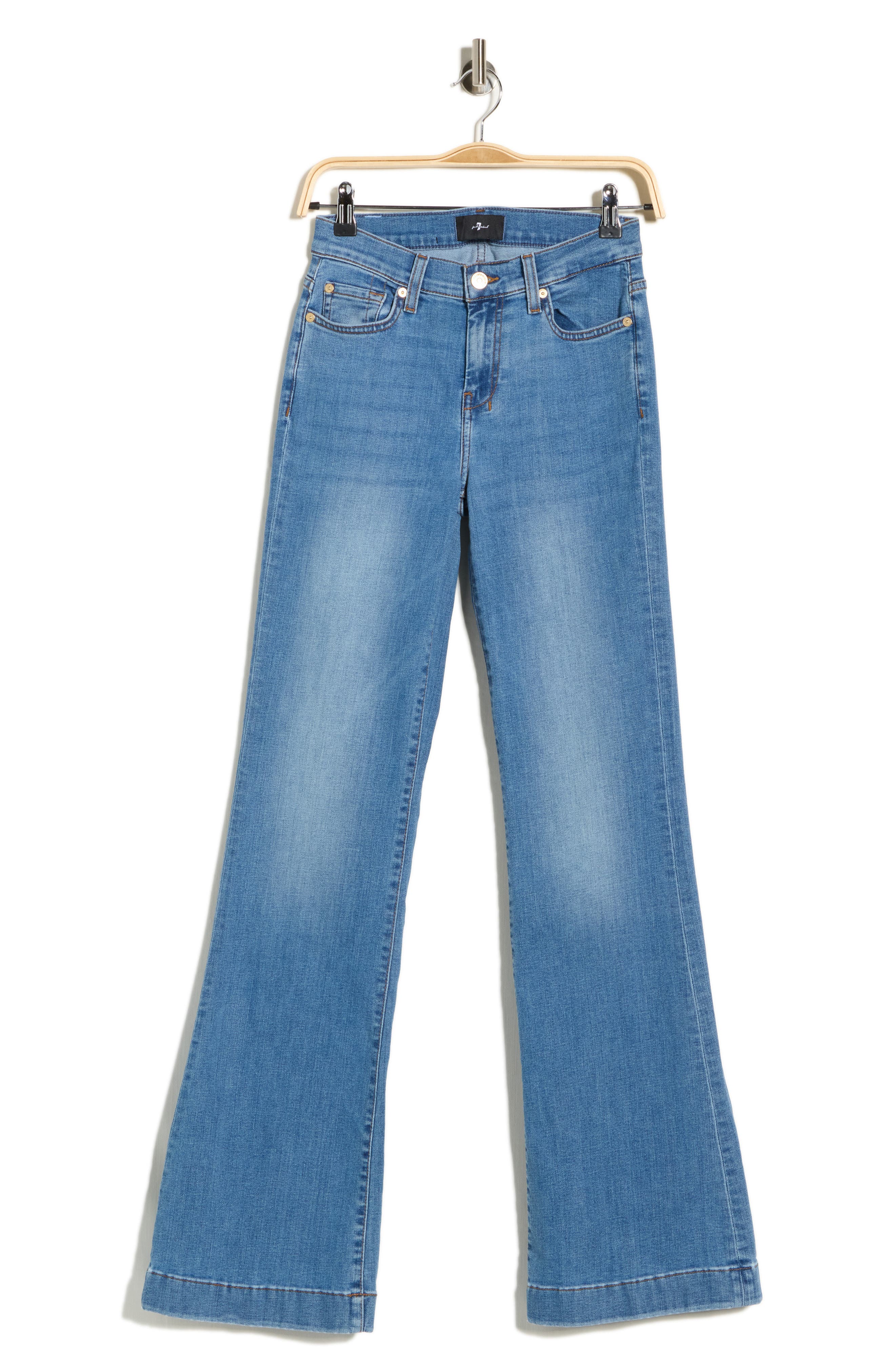 7 For All Mankind Dojo Mid Rise Flare Jeans