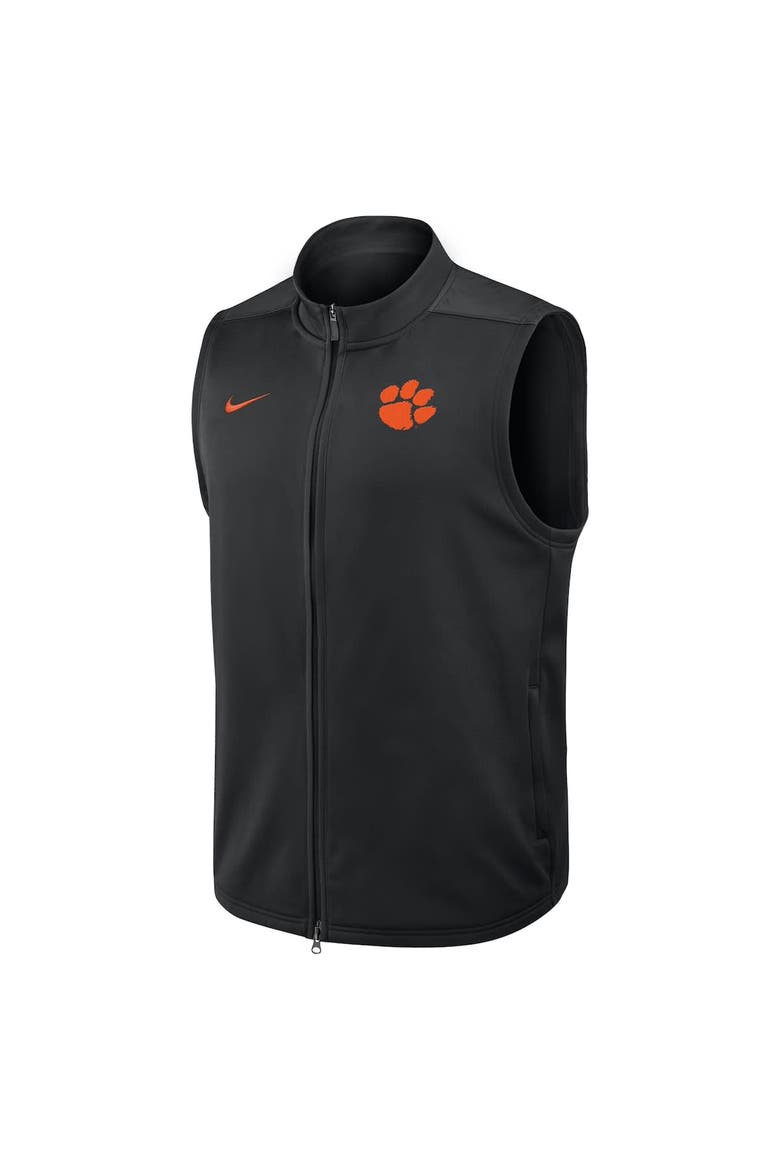 Men's Nike Black Clemson Tigers Primetime Victory Performance Full-Zip Vest, Alternate, color, Black
