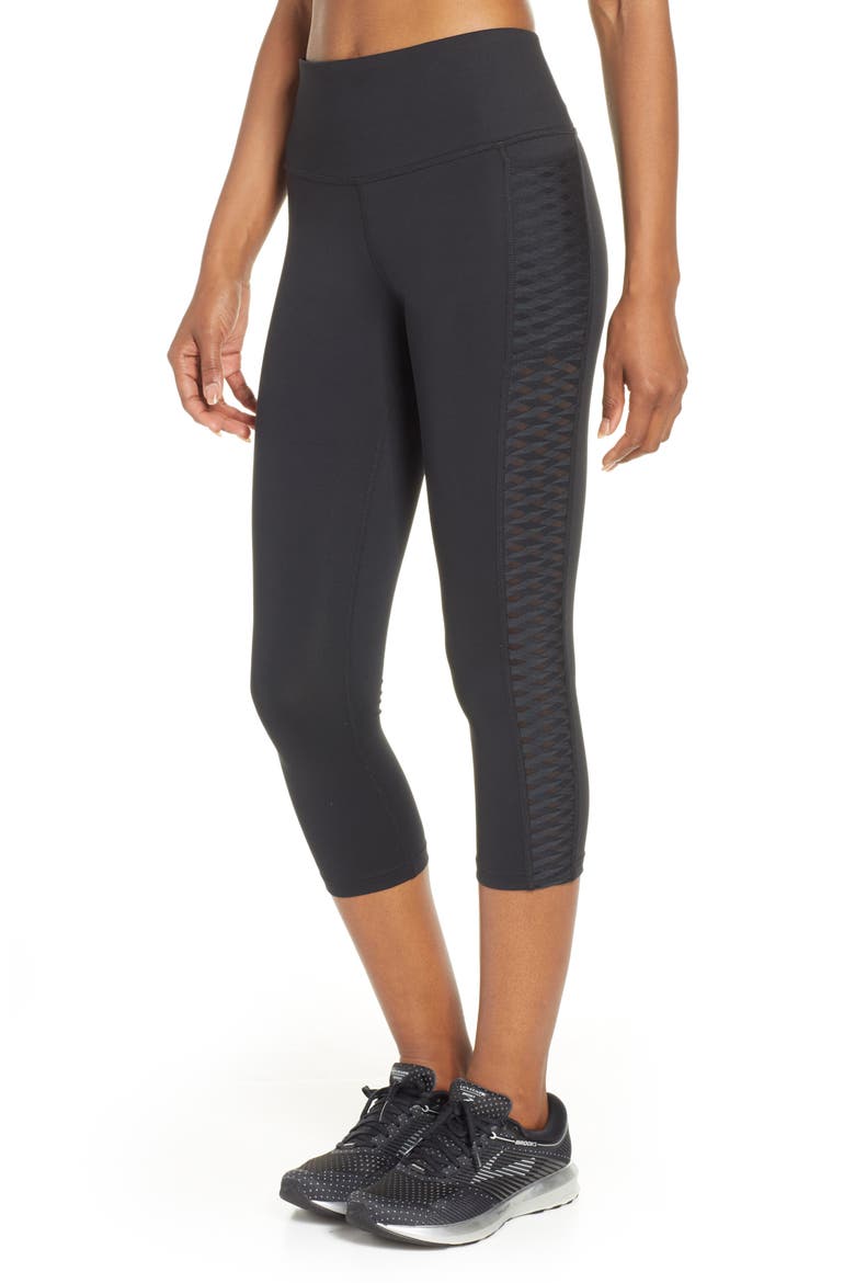 Greenlight Capri Leggings, Main, color, BLACK