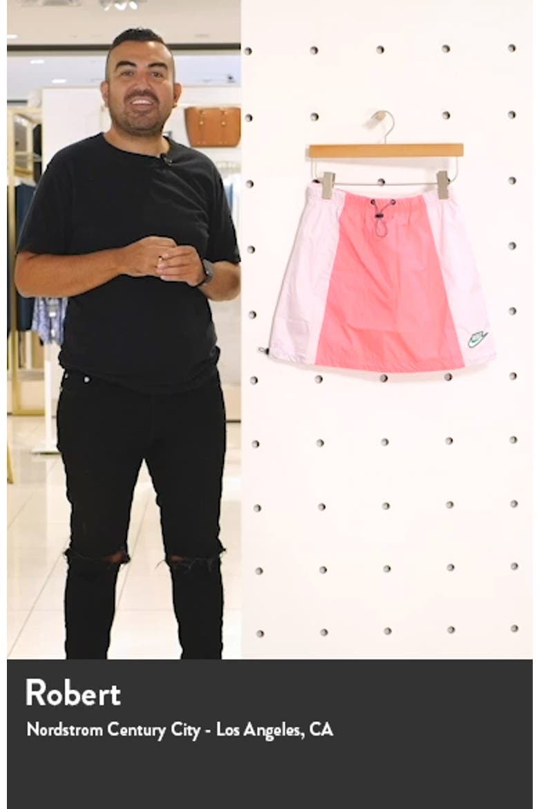 Sportswear Icon Clash Colorblock Drawstring Skirt video