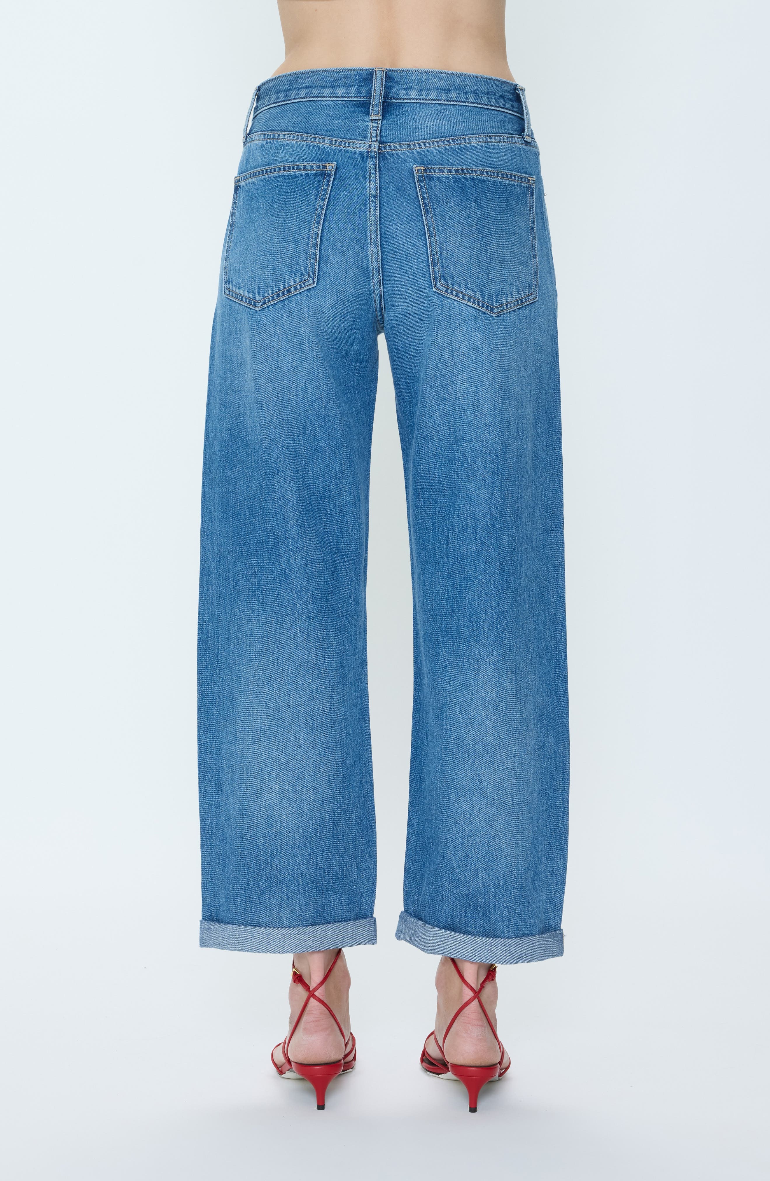 Donny Cuffed High Waist Wide Leg Jeans (Women) | Nordstrom