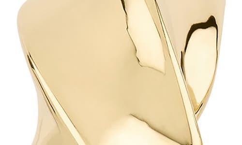 LANA LANA WIDE TWISTED HOLLOW HOOP EARRINGS