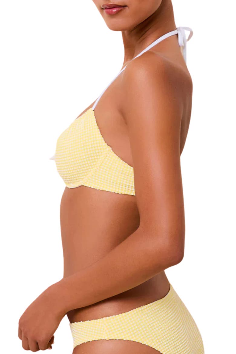The Lolita Halter Bikini Top, Alternate, color, CITRINA