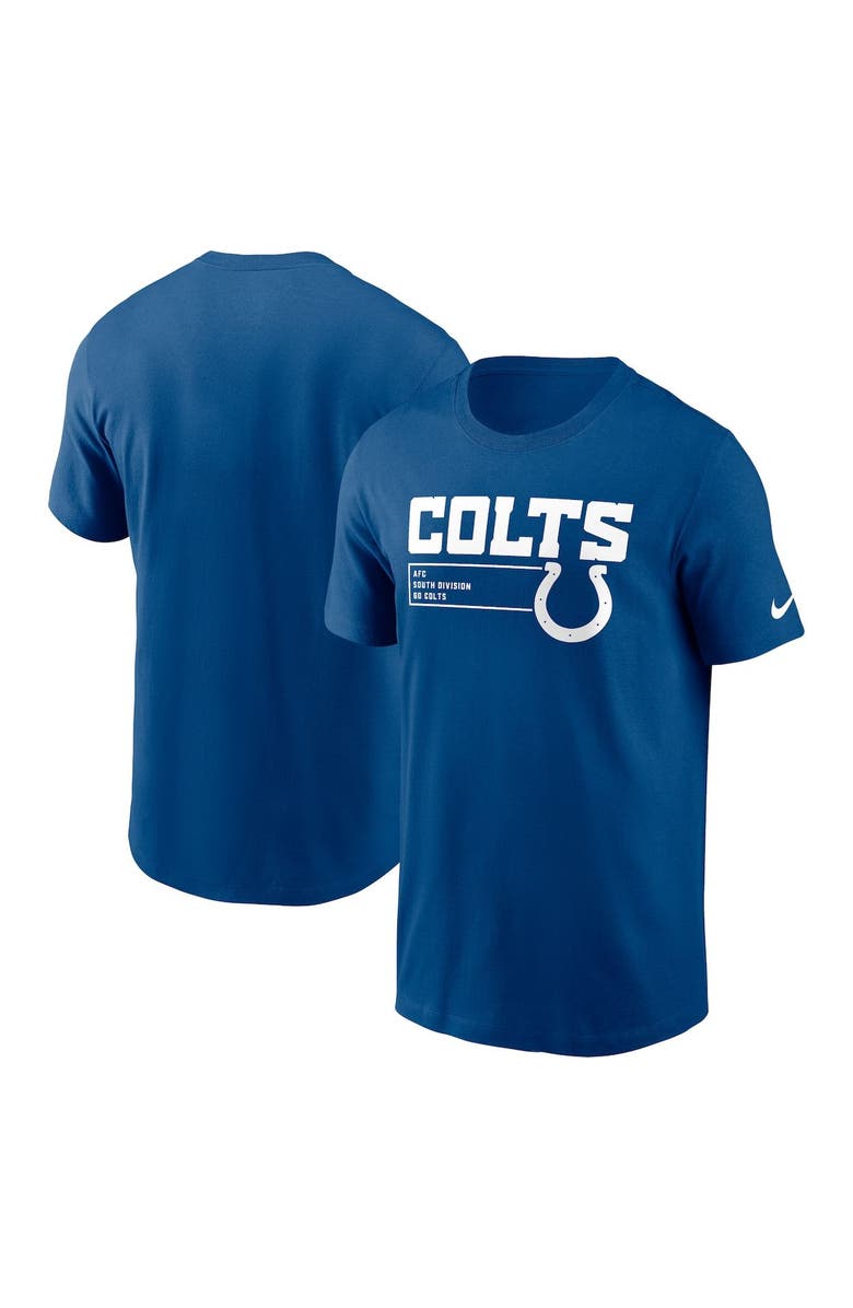 Nike Men's Nike Royal Indianapolis Colts Division Essential T-Shirt, Main, color, Royal