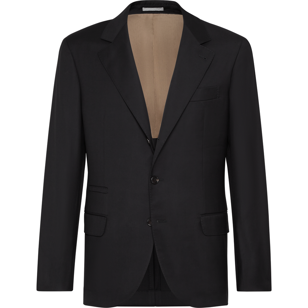 Brunello Cucinelli Tailored Wool Blazer In Black