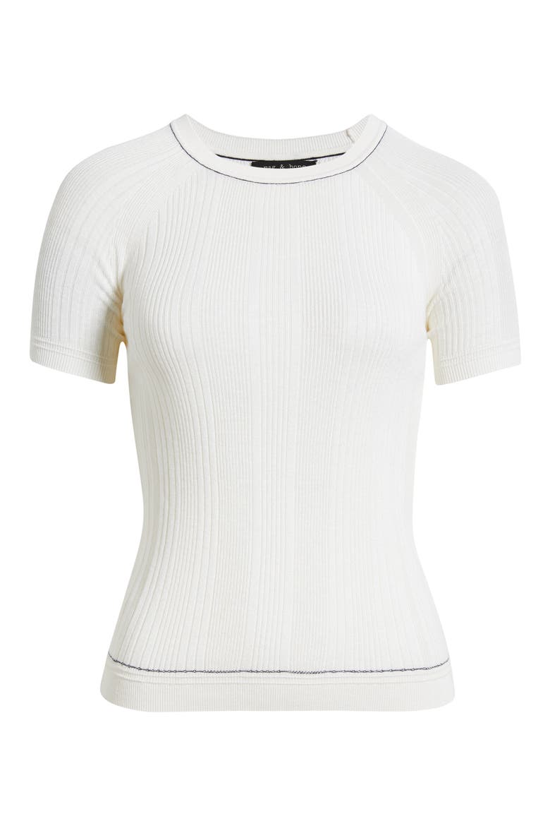 Teresa Rib T-Shirt, Alternate, color, IVORY