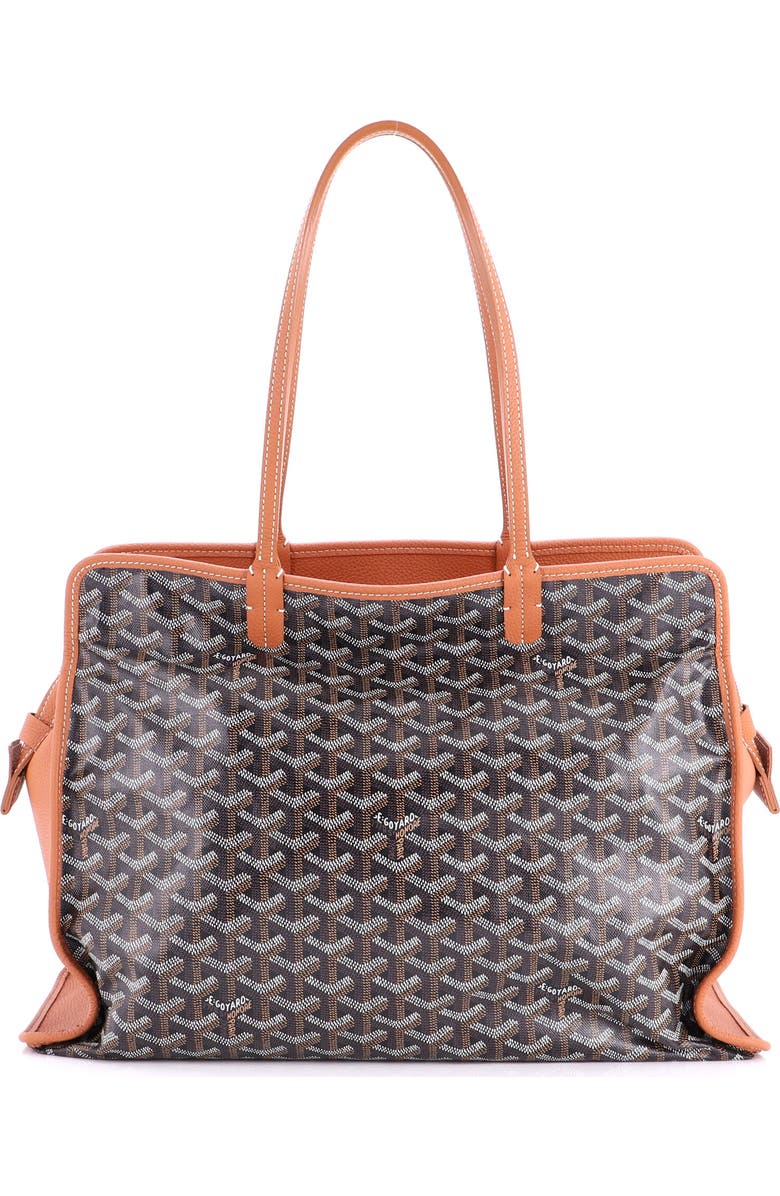 Pre-Owned Goyard Hardy Pet Carrier Coated Canvas PM, Main, color, Brown