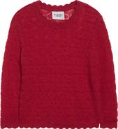 Isabel Marant Étoile Leonette Scallop Baby Alpaca Blend Sweater