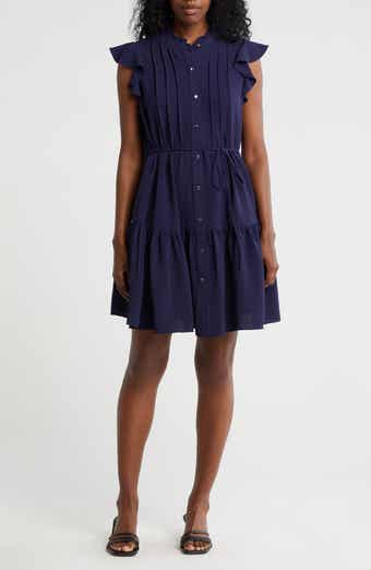 Flutter Sleeve Shirtdress