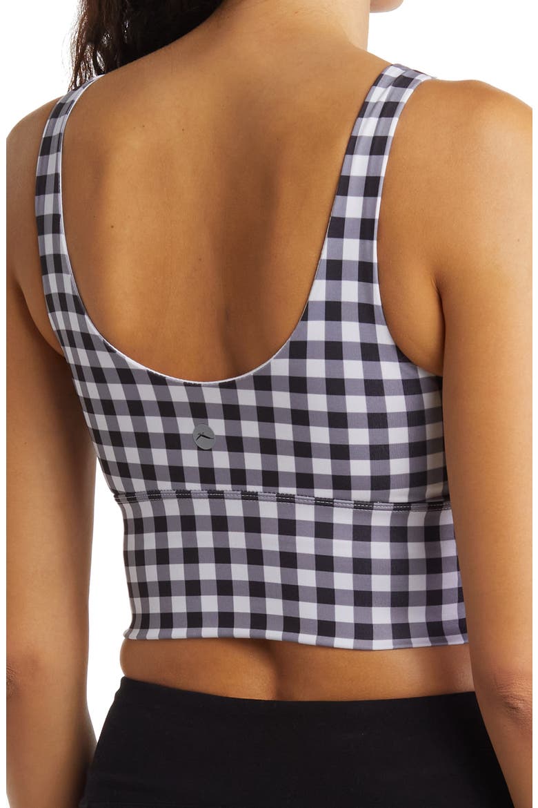 Silhouette Bralette, Alternate, color, PLAID