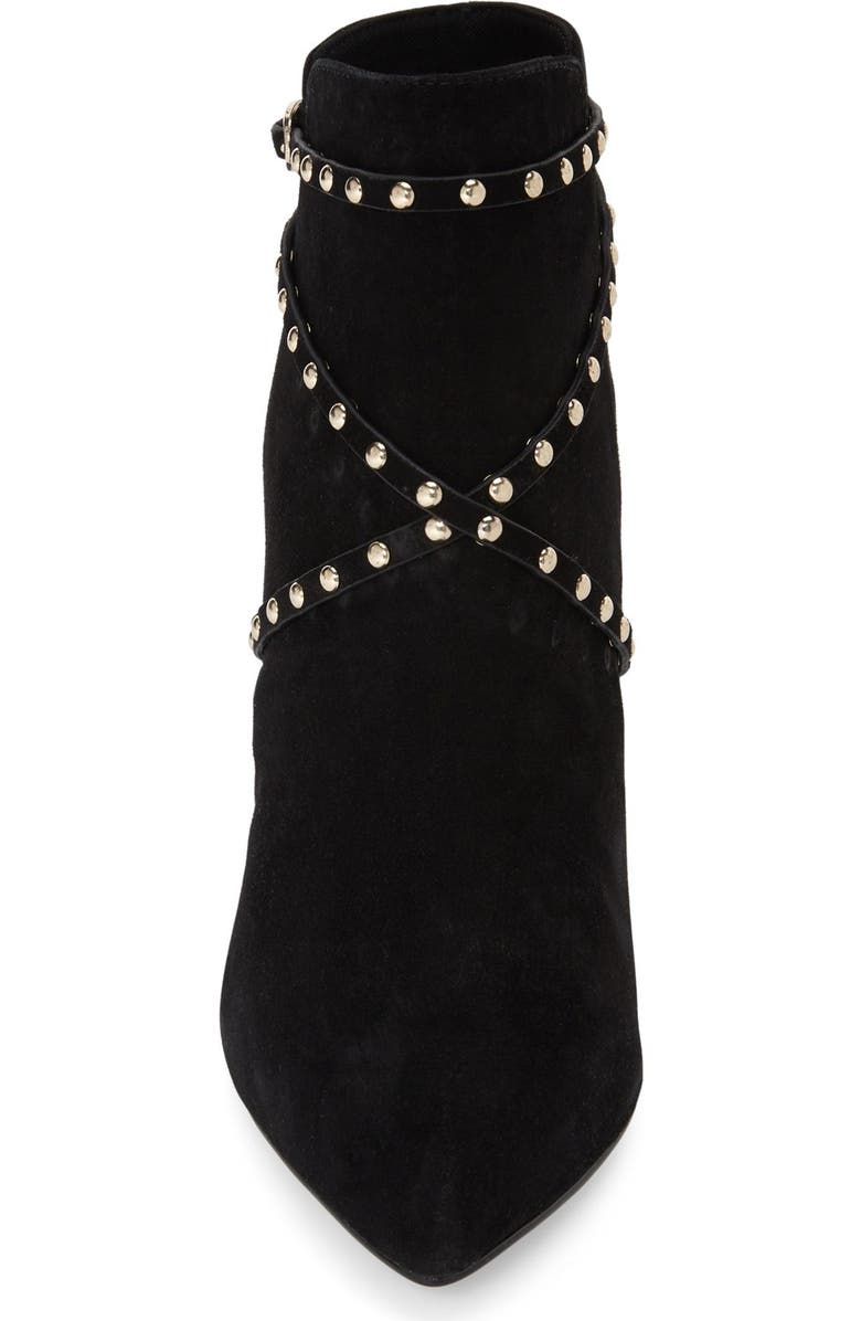 Topshop 'Humour' Studded Pointy Toe Bootie, Alternate, color,