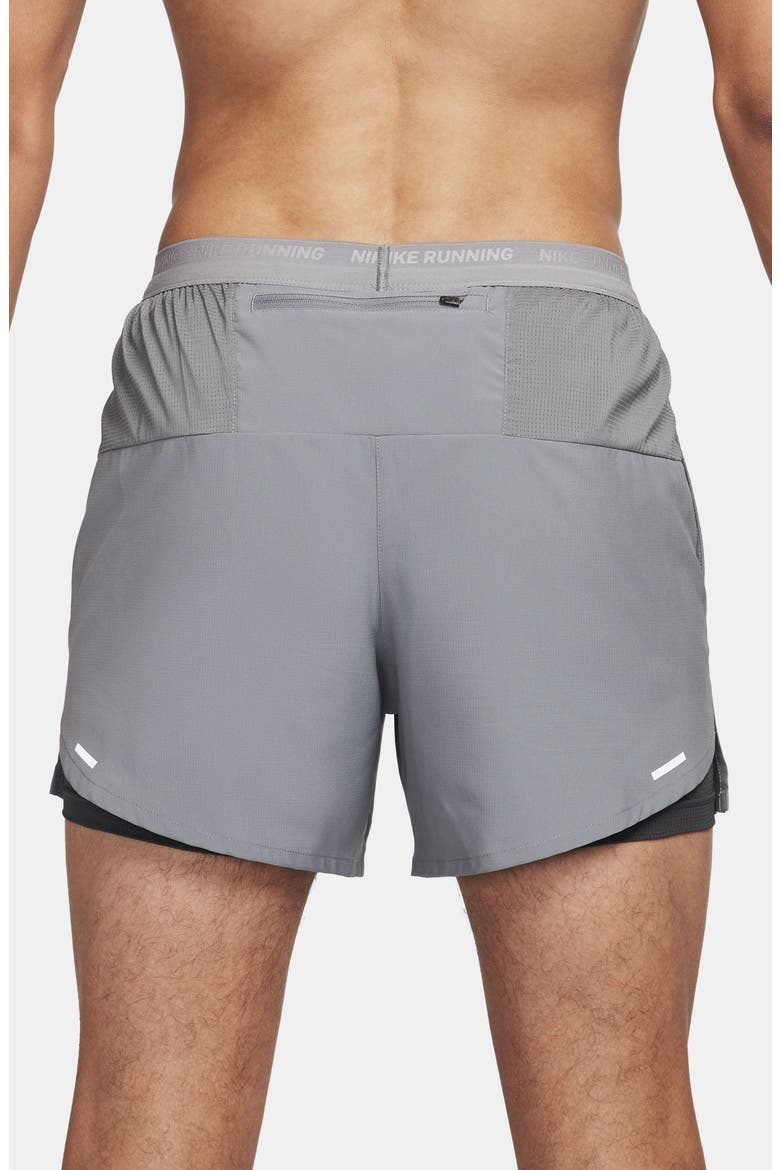 Dri-FIT Stride 2-in-1 Running Shorts, Alternate, color, GREY/ BLACK