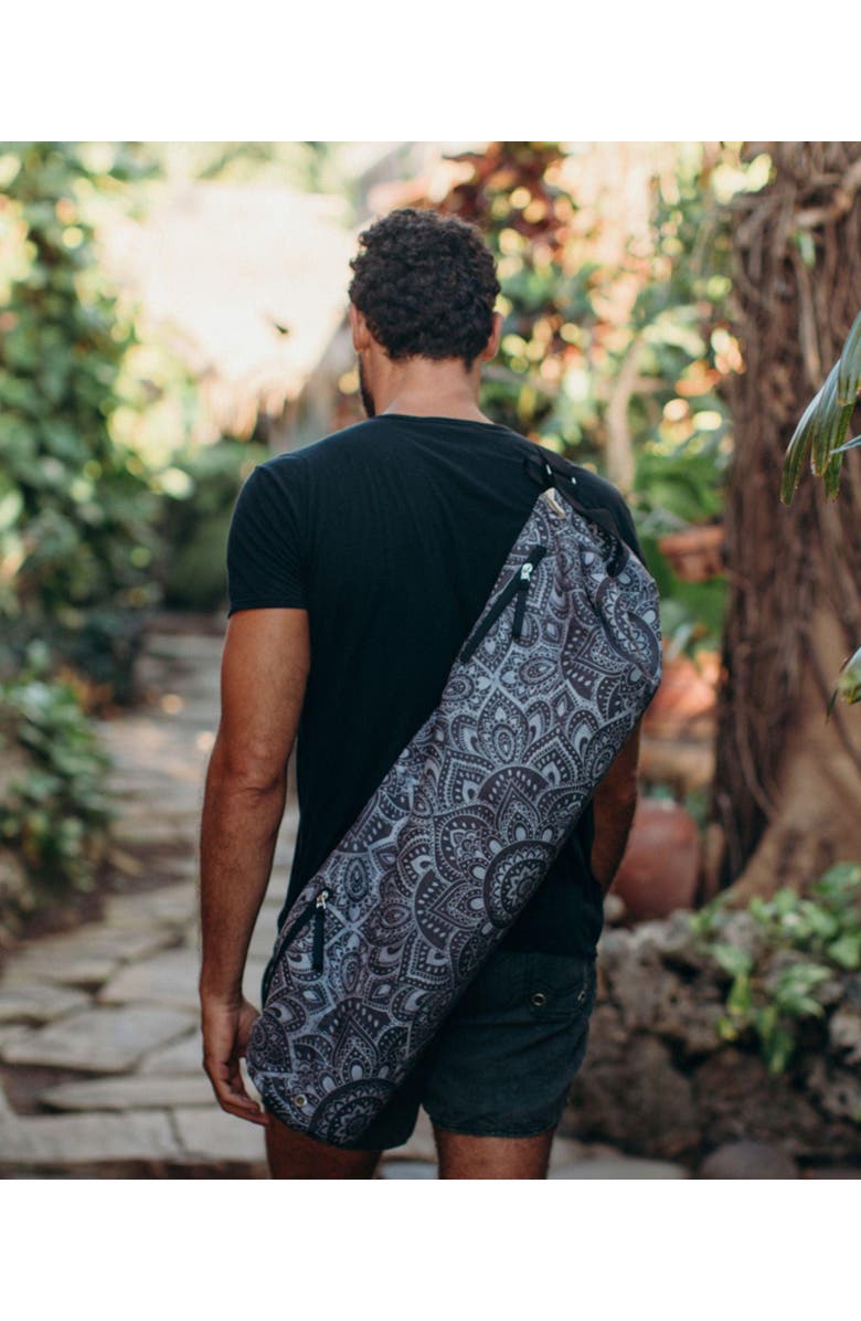 Yoga Design Lab Yoga Mat Bag, Alternate, color, Mandala Charcoal