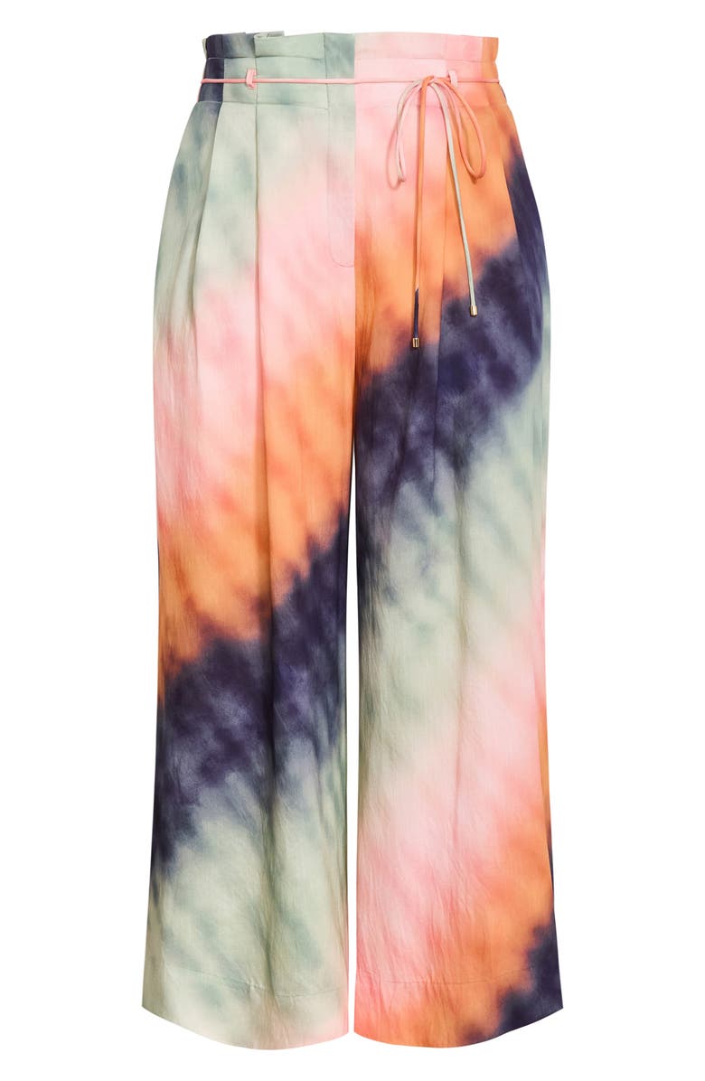 City Chic Sunset Ombré Wide Leg Pants, Alternate, color, Sunset Ombre