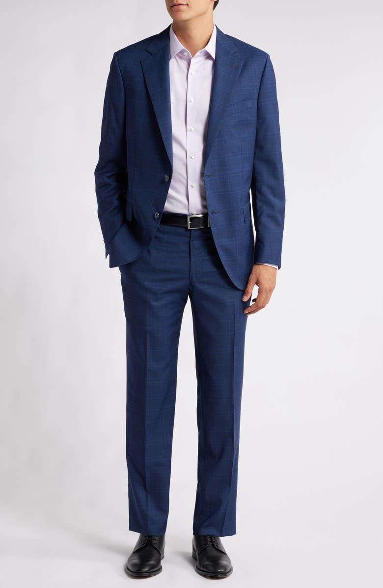 Peter Millar 'Flynn' Classic Fit Plaid Wool Suit, Main, color, 