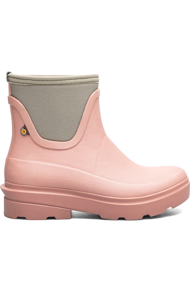 Bogs Hazel Waterproof Chelsea Rain Boot, Alternate, color, Misty Rose