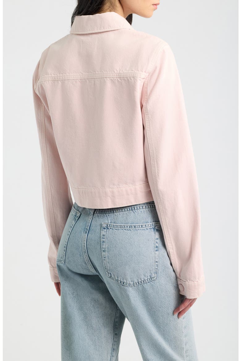 The Crop Denim Jacket, Alternate, color, TAFFY