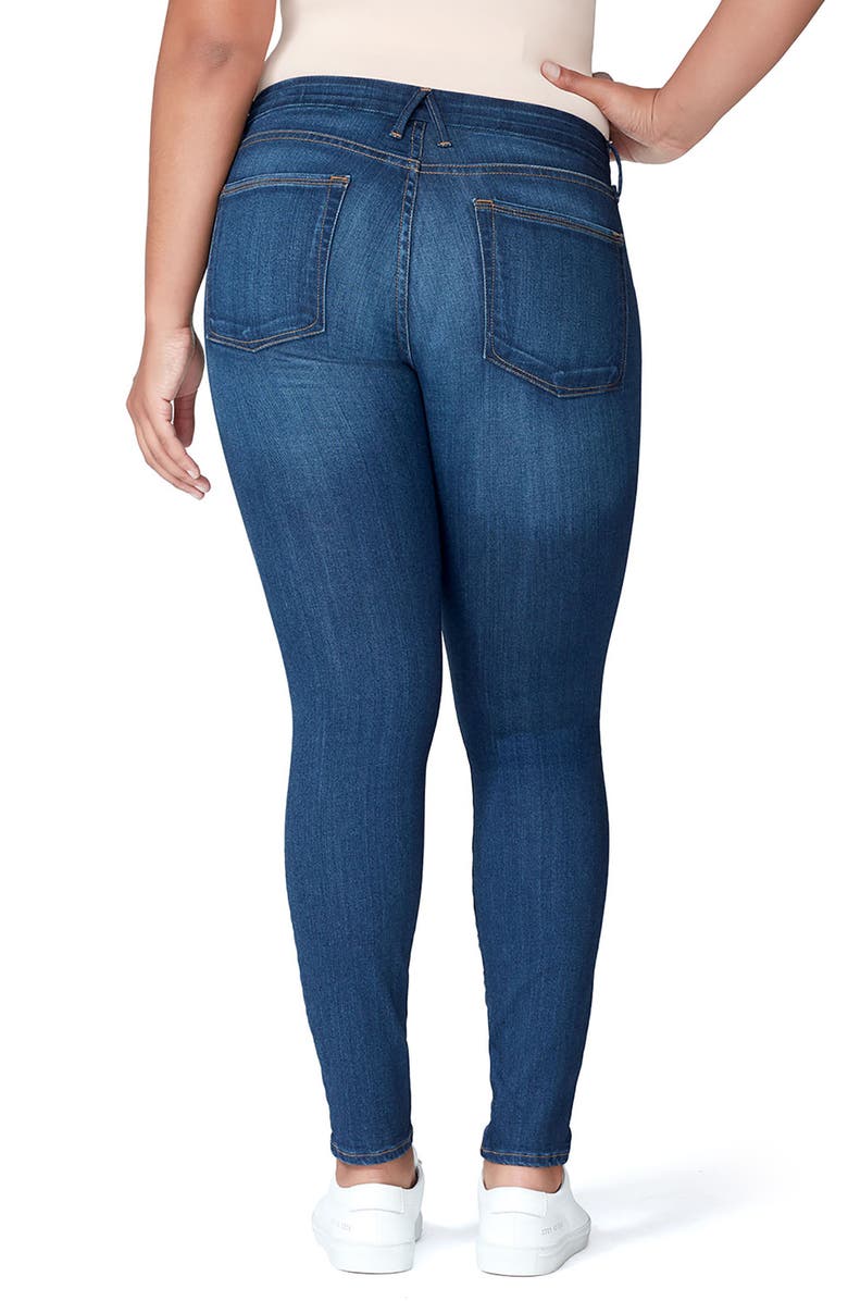 Good American Good Mama The Honeymoon Low Rise Maternity Skinny Jeans, Alternate, color, 
