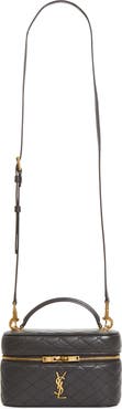 Saint Laurent Mini Gaby Quilted Leather Vanity Case