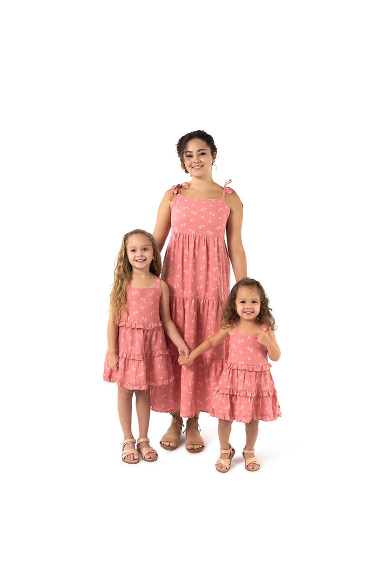 Mommy & Me Sun Dress, Alternate, color, Pink Raspberries