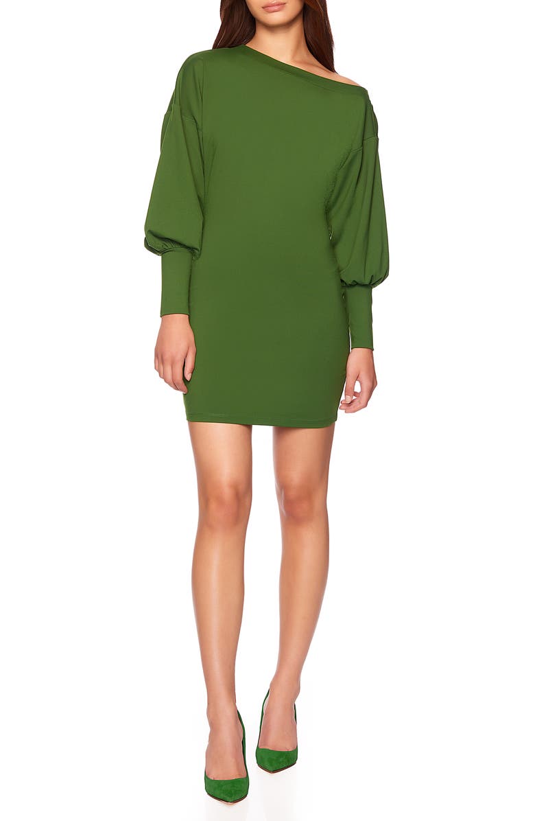 Susana Monaco One Side Off the Shoulder Mini Dress, Main, color, 