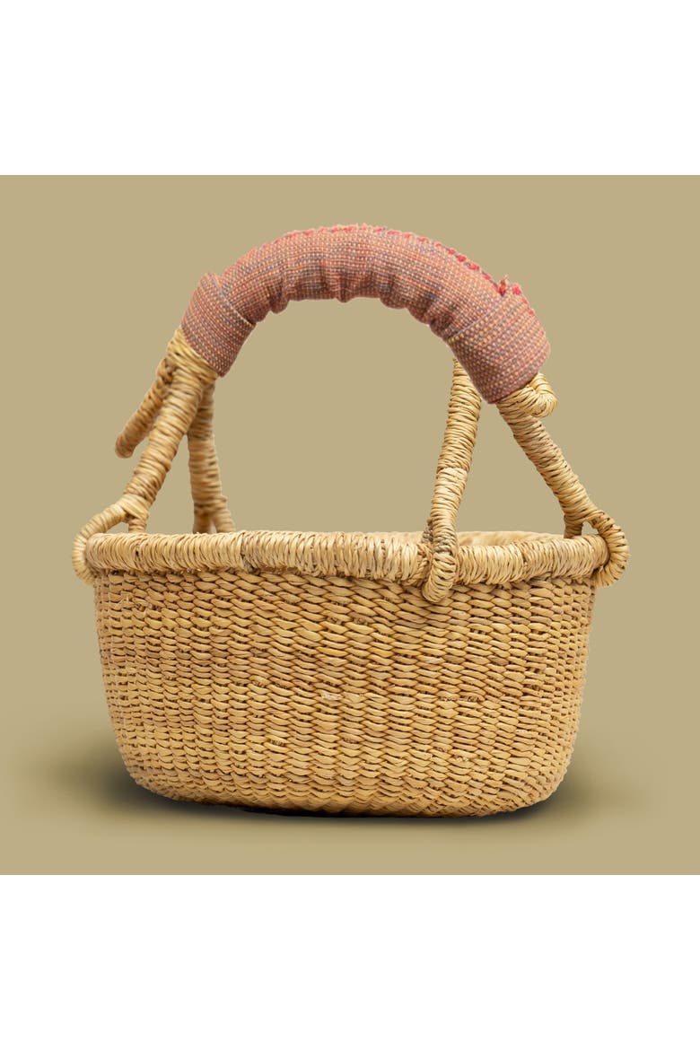 Mini Bolga Basket, Main, color, Beige