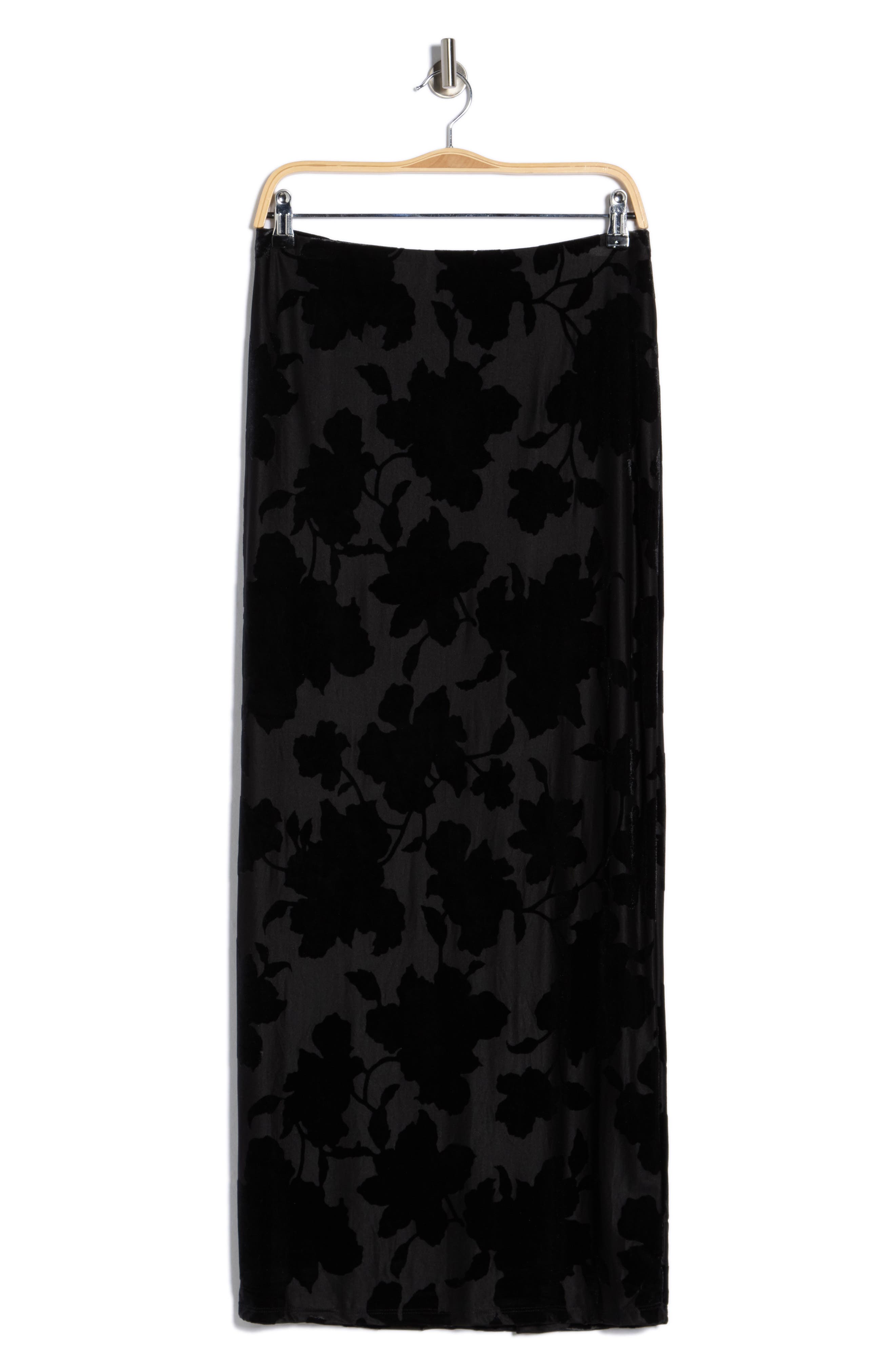 AFRM LOS ANGELES Daisy Burnout Velvet Skirt