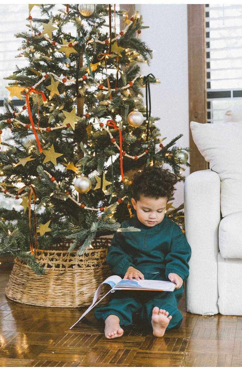 Winnie + Crew Brooks Quarter-Zip Set, Alternate, color, Botanical Garden