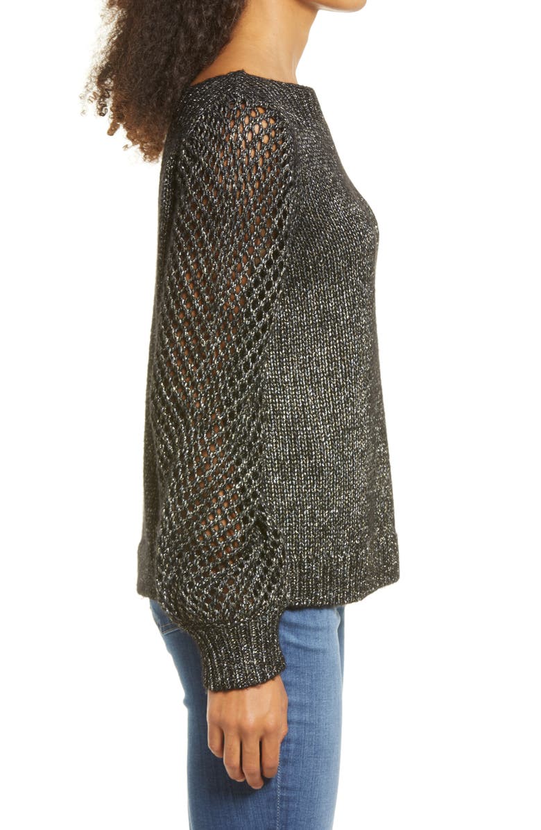 Tommy Bahama Shimmer Balloon Sleeve Sweater, Alternate, color, 