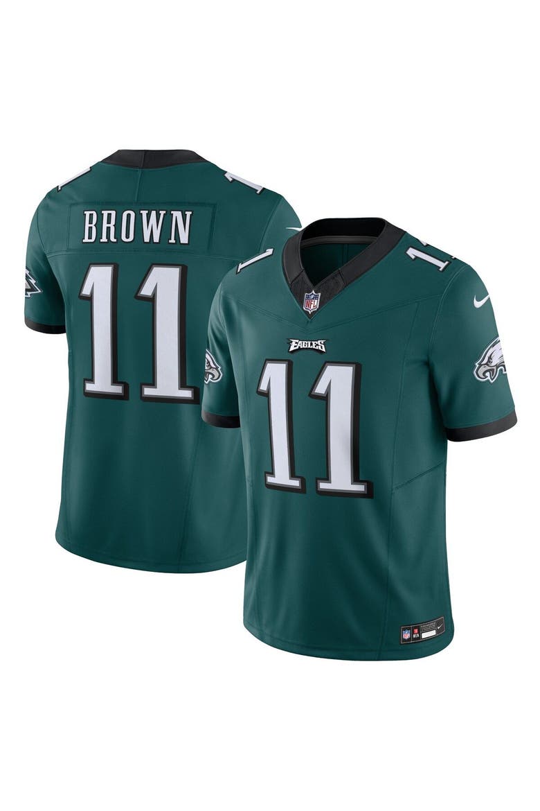 Men's Nike A.J. Brown Green Philadelphia Eagles Vapor F.U.S.E. Limited Jersey, Main, color, Green