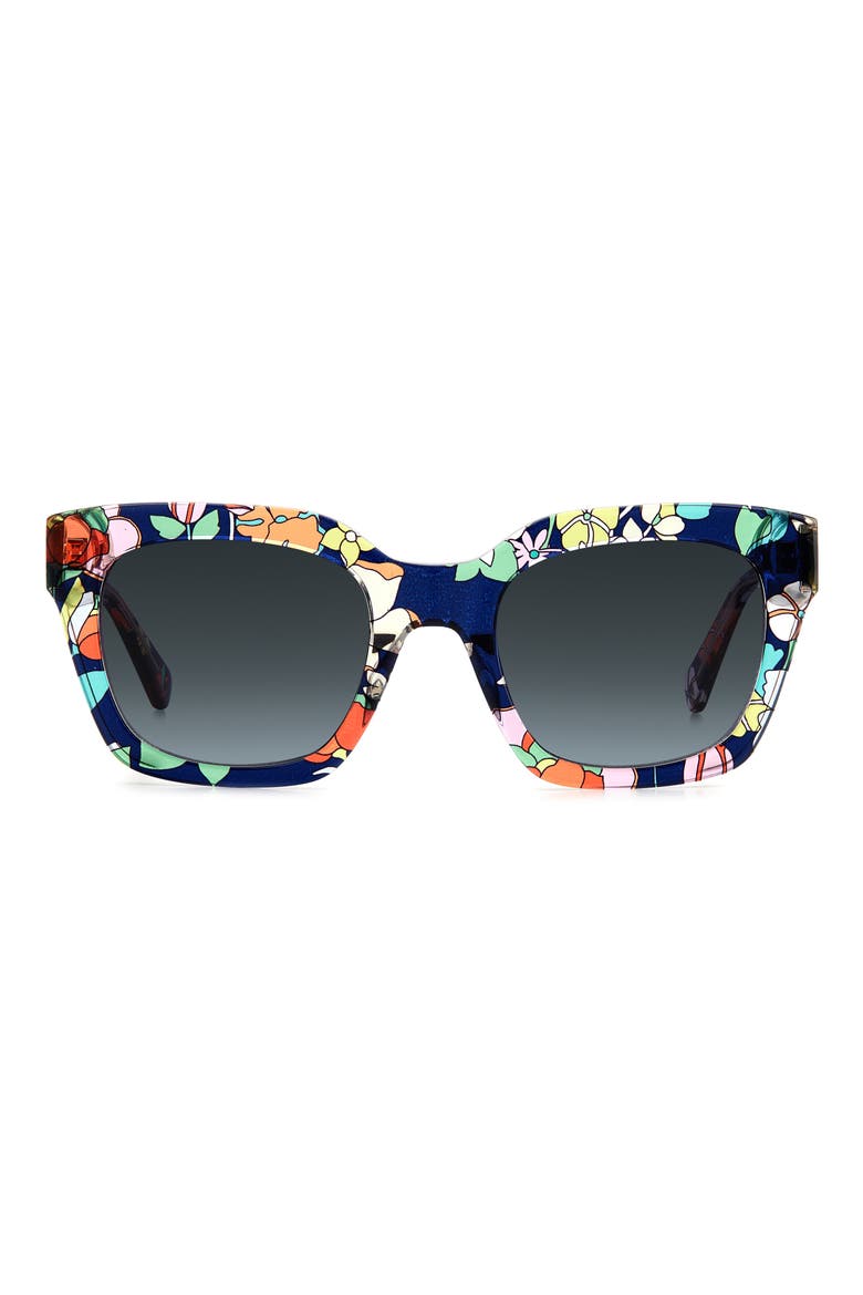 camryns 50mm gradient polarized square sunglasses, Main, color, BLUE