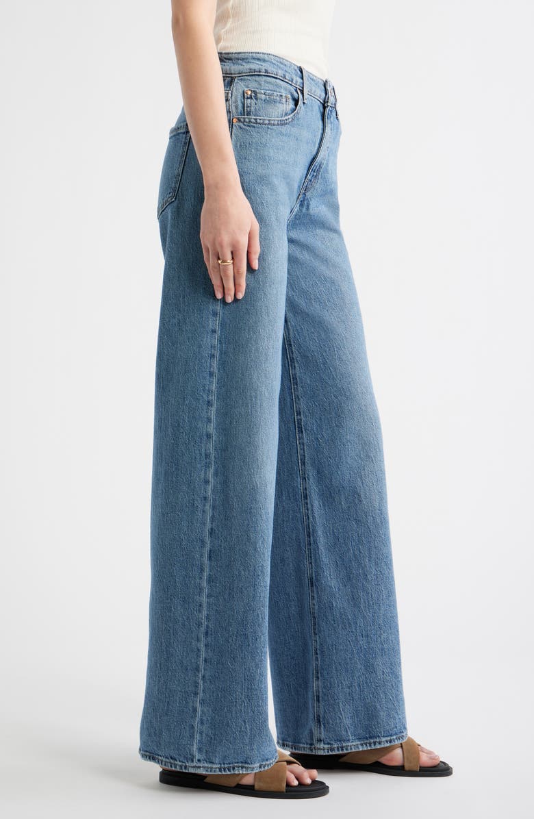 Treasure & Bond High Waist Wide Leg Jeans, Alternate, color, Medium Wash