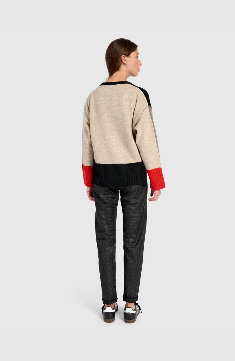 Alembika Finch Cardigan, Alternate, color, Black/Hazelnut