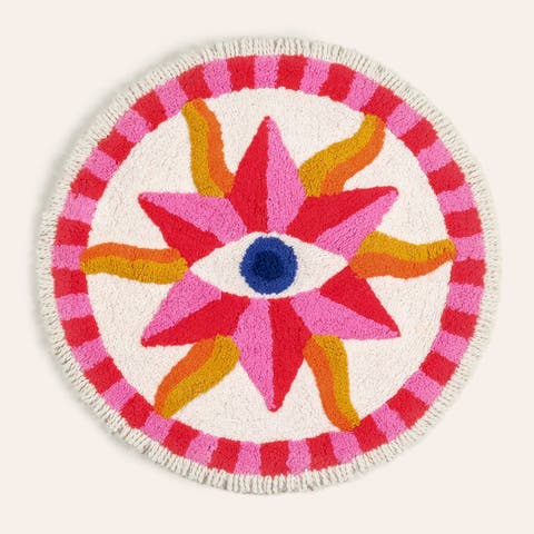 Punjab 100% Cotton Bath Mat 28 In Eye