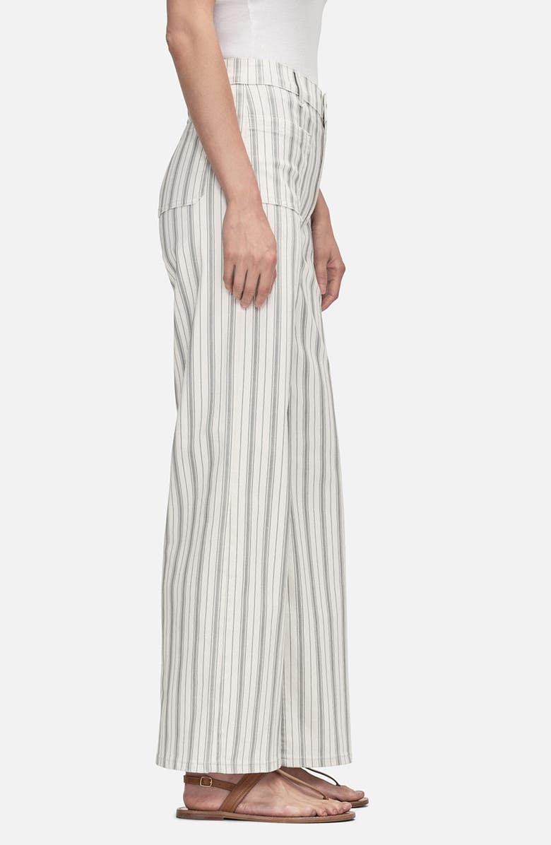 FRAME Le Slim Stripe Palazzo High Waist Wide Leg Jeans, Alternate, color, 
