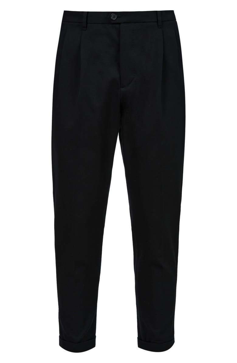 AllSaints Tallis Pleated Cotton & Wool Trousers, Alternate, color, 