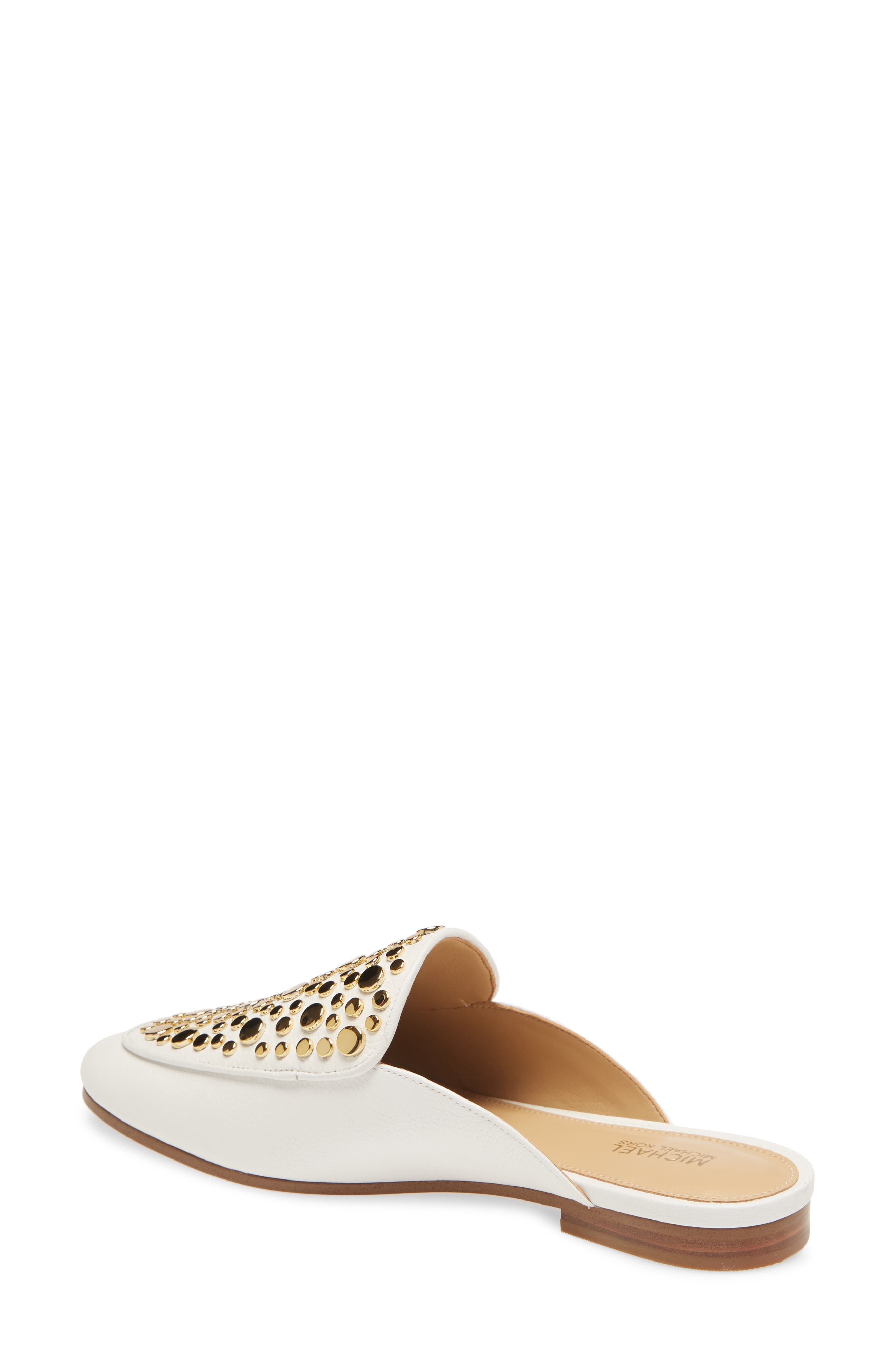Farrow Studded Mule, Alternate, color, OPTIC WHITE LEATHER