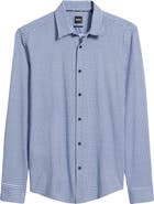 BOSS Roan Kent Slim Fit Button-Up Shirt
