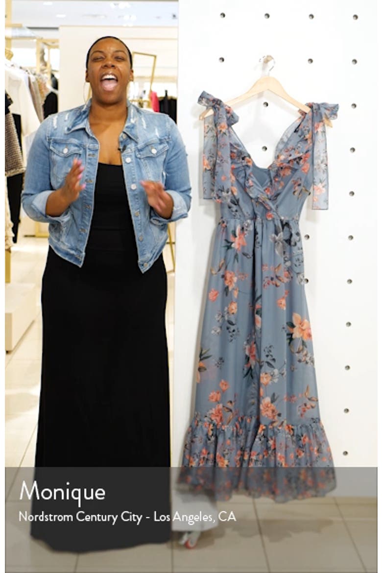 Cecile Floral Print Maxi Dress video