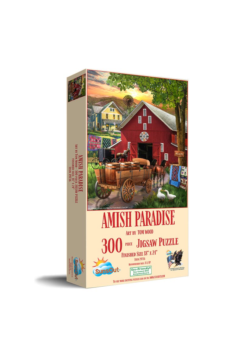 Amish Paradise 300 piece Jigsaw Puzzle for Adults, Main, color, Multicolor
