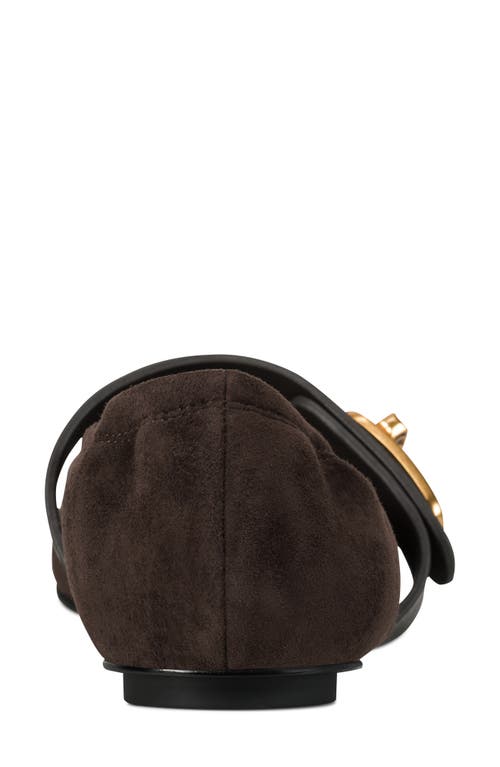 Donna Karan New York Anselm Mary Jane Flat In Brown