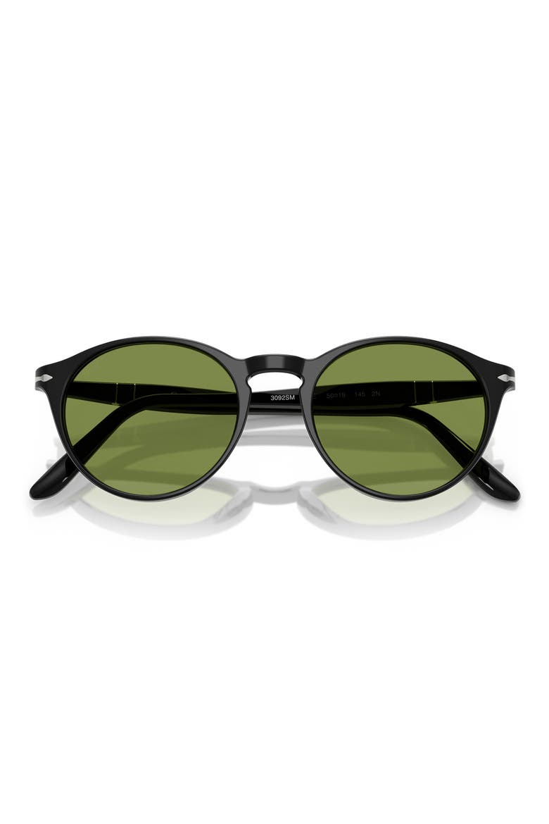50mm Phantos Sunglasses, Alternate, color, BLACK / GREEN