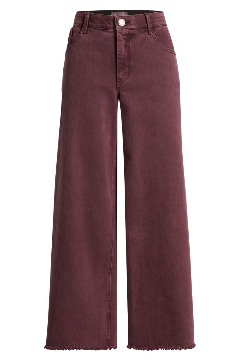 Wyatt Skyrise High Waist Ankle Wide Leg Jeans, Alternate, color, WASHED FIG JAM