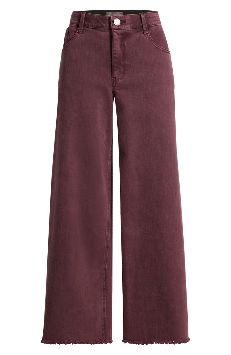 Wit & Wisdom Wyatt Skyrise High Waist Ankle Wide Leg Jeans, Alternate, color, Washed Fig Jam