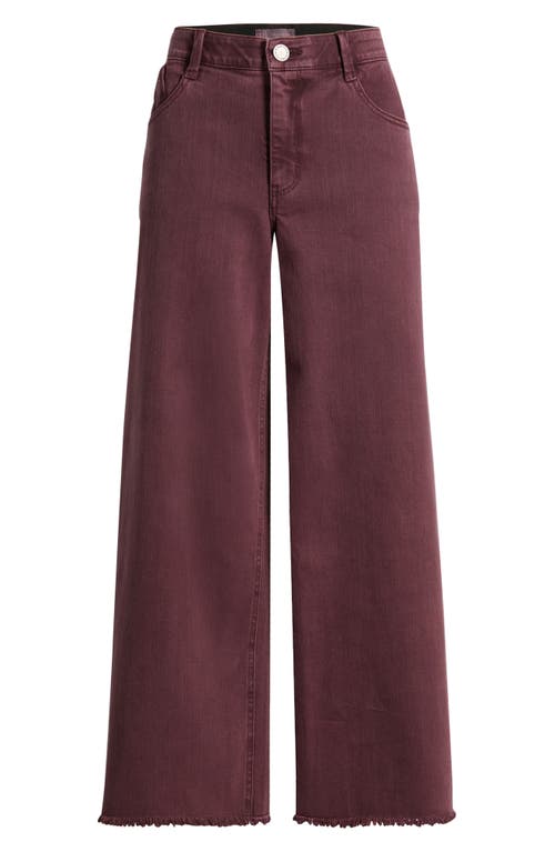 Wit & Wisdom Wyatt Skyrise High Waist Ankle Wide Leg Jeans In Purple