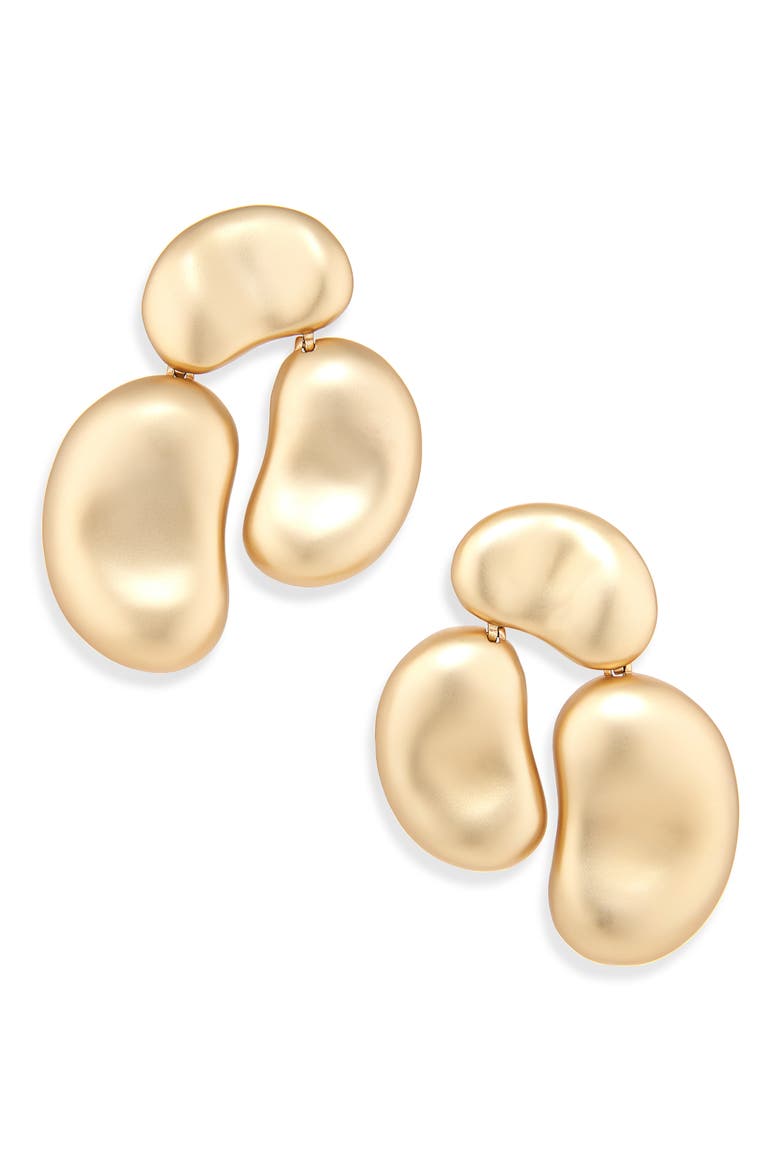Whiteley Dangles Earrings, Main, color, GOLD
