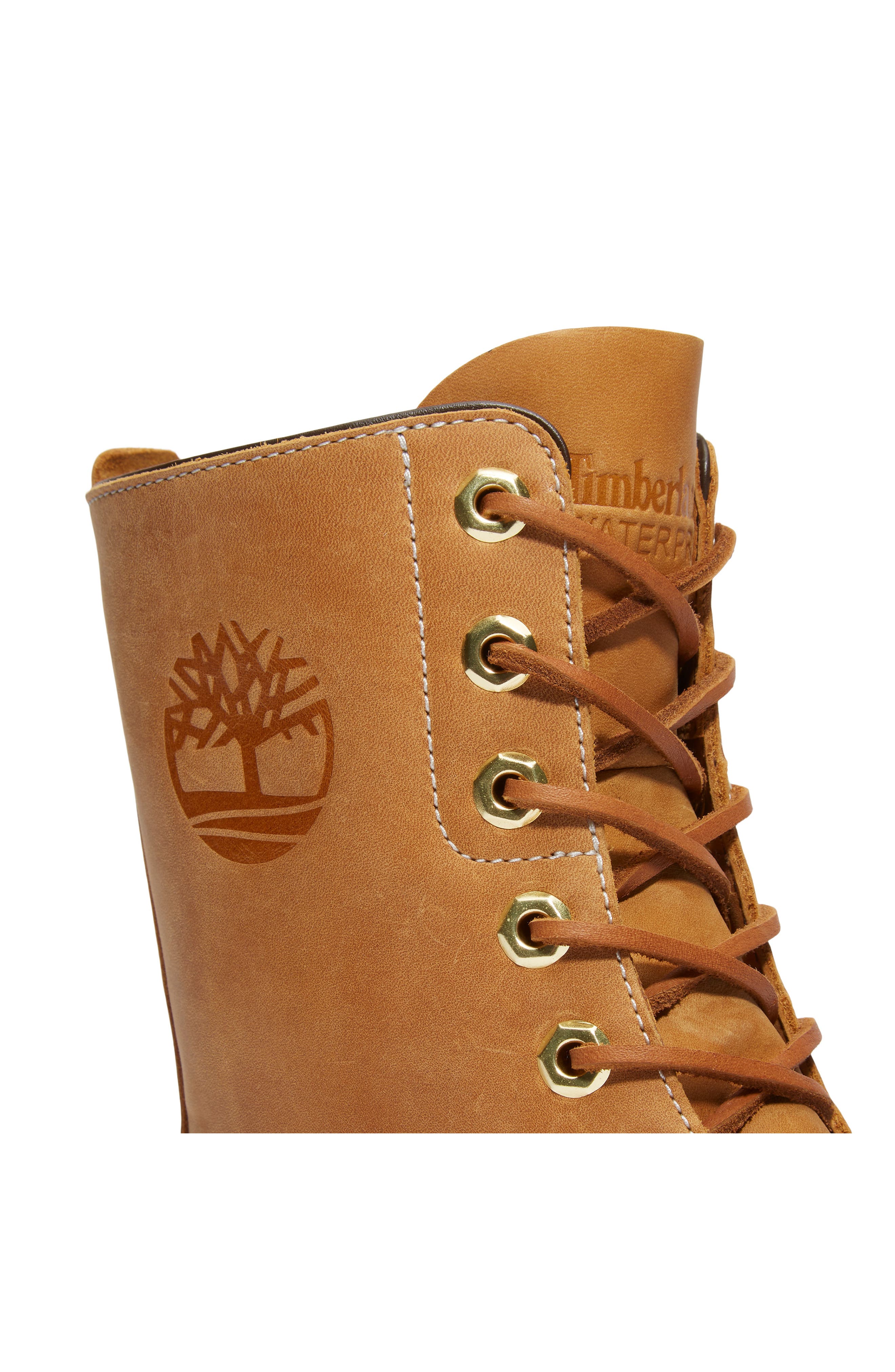 Premium 8-Inch Waterproof Leather Boot, Alternate, color, WHEAT FULL GRAIN